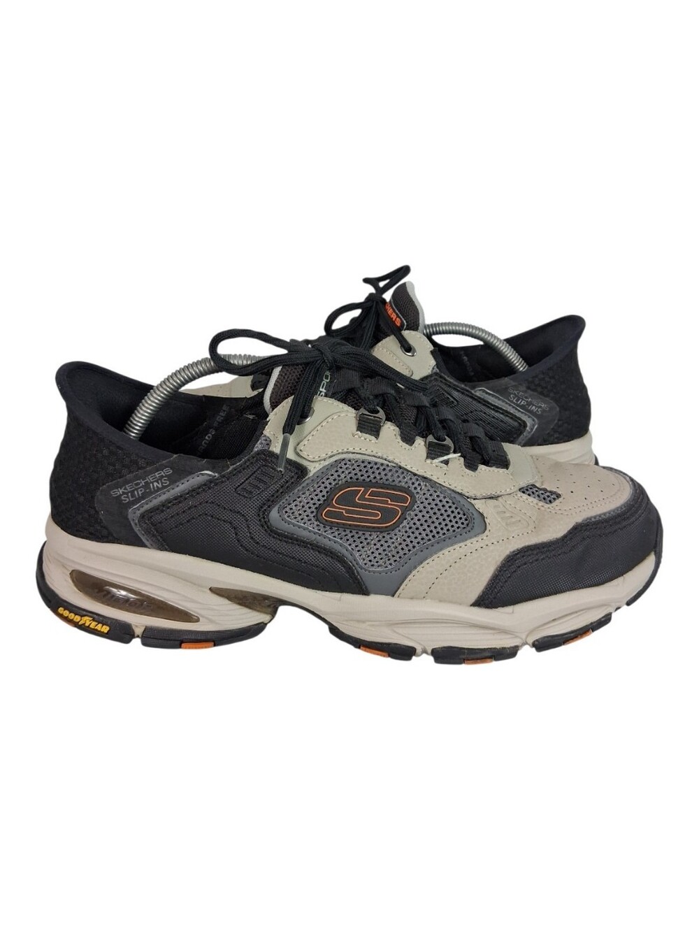 Skechers Vigor 3.0 Men's 10 Wide Black/Taupe Slip-ins Sport Sneakers 237445W
